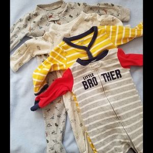 Set of 4 sleepers Carter's baby boy 9 months